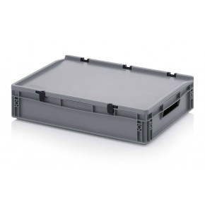 Euro containers with integrated lid