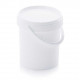 Round bucket with lid and handle - 0,88 litres