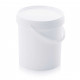 Round bucket with lid and handle - 10.8 litres