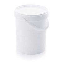 Round bucket with lid and handle - 15.9 litres