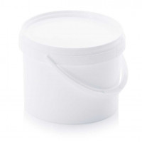 Round bucket with lid and handle - 3.2 litres
