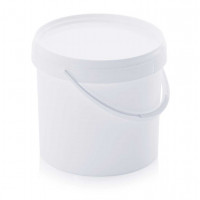 Seau rond avec couvercle et anse - 5,6 litres