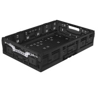 Foldable Crate with active lock system