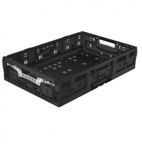 Foldable Crate with active lock system