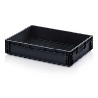 ESD Euro conductive container 6412HG - 600x400x120 mm