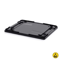 Conductive lid D86K for EURO bin 800x600 mm