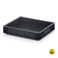 Bac Euro conducteur ESD 4375HG - 400x300x75 mm
