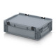 AED43.12HG full bin with lid and closed handles - 400x300x135 mm