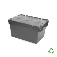 Bac de transport gris ECO ALC - 600x400xH320 mm