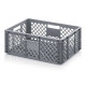 EURO perforated bin with open handles - EO 6422 - 600x400x220 mm