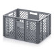 EURO perforated bin with open handles - EO 6432 - 600x400x320 mm