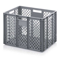 EURO perforated bin with open handles - EO 6442 - 600x400x420 mm