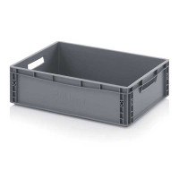 EURO solid bin with open handles - EG 6417 - 600x400x170 mm