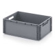 EURO solid bin with open handles - EG 6422 - 600x400x220 mm