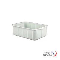 Bacs de stockage empilables en polyéthylène 