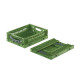 Folding bin green 400x300x120 mm