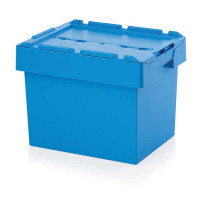 MBD 6442 reusable transport bin with lid - 600x400x440 mm