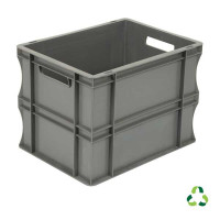 EUROBOX grey solid bin - 400x300xH290 mm