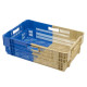 Stackable and nestable bi-color ventilated crate – 600x400x187 mm