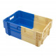 Stackable and nestable  solid bi-color crate – 600x400x240 mm