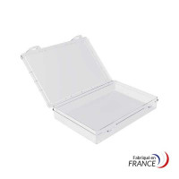 A6 box with fixed compartment - 180x130x30 mm - 1 compartment