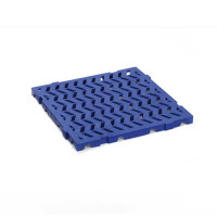 Blue duckboard 500x500x18 mm