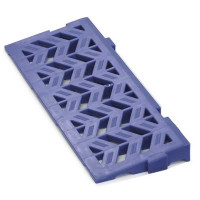 Rampe d'accès bleue pour caillebotis 500x170x33 mm