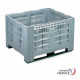 Caisse-palette parois ajourées 1200 x 1000 x 785 mm - 2 semelles
