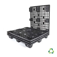 Lightweight pallet - 9 feet - perforated deck - 1200x1000 mm - recycled PP