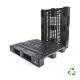 Open deck pallet medium load 2 skids- recycled PP - 1200x1000 mm