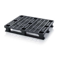 Lightweight pallet with 3 skids and safety edges - 1200x1000 mm