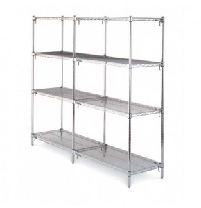 Modular racking in chromed steel wire 