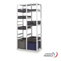 European standard steel bin shelving